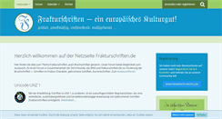 Desktop Screenshot of frakturschriften.de